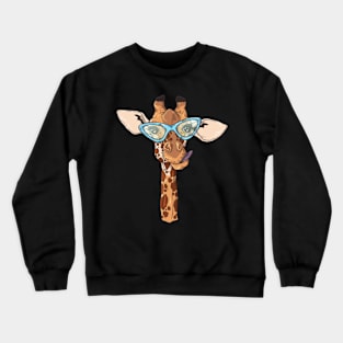 Hipster giraffe Crewneck Sweatshirt